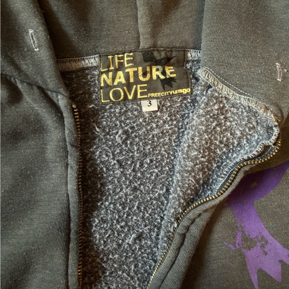 Freecity Charcoal Hoodie with Purple Accents - medium - Picture 7 of 8